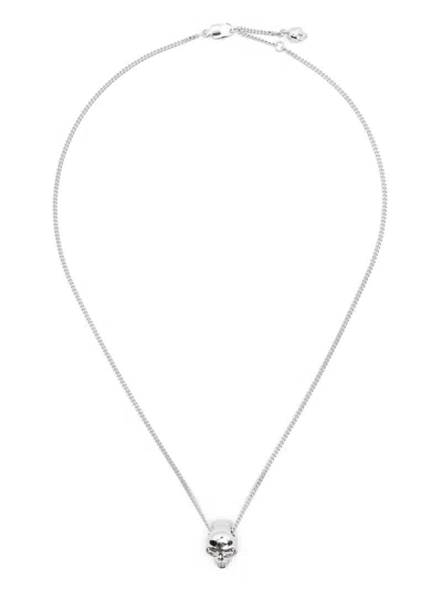 Alexander Mcqueen Alexander Mc Queen Skull Necklace In Silver