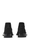 Alexander Mcqueen Man Ankle Boots Black Size 8 Leather In Black