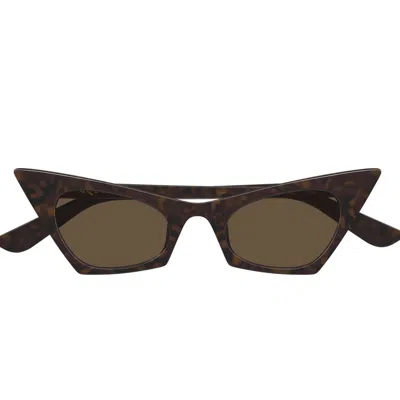 Alexander Mcqueen Alexander Mc Queen Sunglasses Am0557 S 002 Brown/brown Woman In Pattern