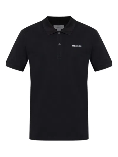 ALEXANDER MCQUEEN ALEXANDER MC QUEEN T SHIRTS AND POLOS BLACK
