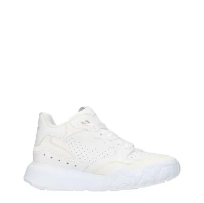 Alexander Mcqueen Alexander Mc Queen Women's White Leather Sneakers