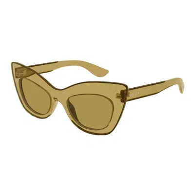 Alexander Mcqueen Eyewear Cat Eye Frame Sunglasses In Green