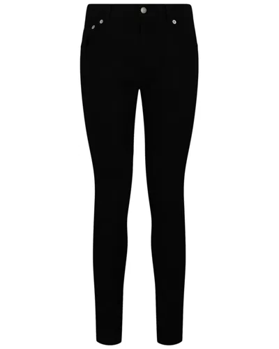 Alexander Mcqueen Classic Slim 5 Pocket Jean In Black