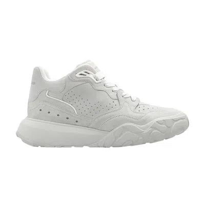 Pre-owned Alexander Mcqueen Court Trainer Mid 'light Grey' | Men's Size 39 In Gray
