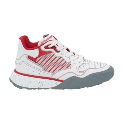 Pre-owned Alexander Mcqueen Court Trainer 'white Red' | Men's Size 41