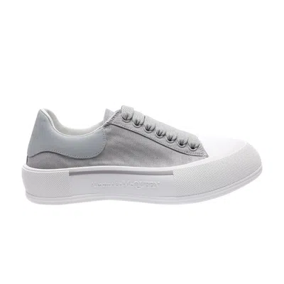 Pre-owned Alexander Mcqueen Deck Plimsoll Low 'lilac Grey' | Purple | Men's Size 45