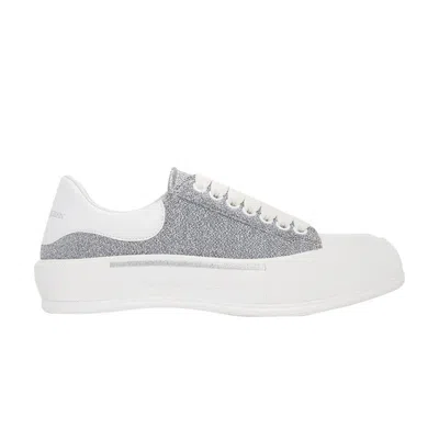 Pre-owned Alexander Mcqueen Deck Plimsoll 'metal Jacket' | Silver | Men's Size 43
