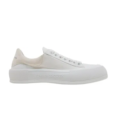 Pre-owned Alexander Mcqueen Deck Plimsoll 'white' | Men's Size 43.5