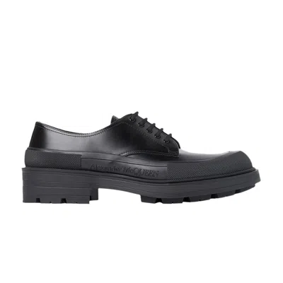 Pre-owned Alexander Mcqueen Derby Flat 'black' | Men's Size 45