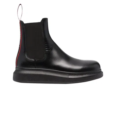 Pre-owned Alexander Mcqueen Hybrid Chelsea Boot 'black Red' | Men's Size 42