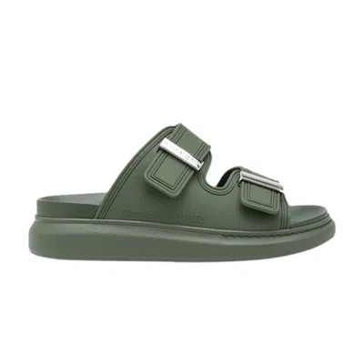 Pre-owned Alexander Mcqueen Hybrid Double Buckle Sandal 'khaki' | Green | Men's Size 42