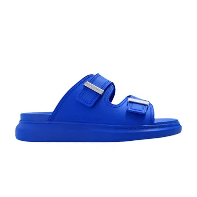 Pre-owned Alexander Mcqueen Hybrid Double Buckle Sandal 'navy Blue' | Men's Size 42