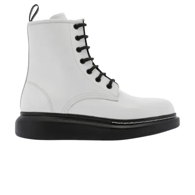 Pre-owned Alexander Mcqueen Hybrid Lace-up Boot 'white Black' | Men's Size 41
