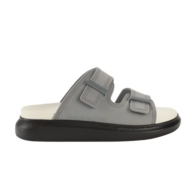 Pre-owned Alexander Mcqueen Hybrid Slide 'gun Grey' | Men's Size 40