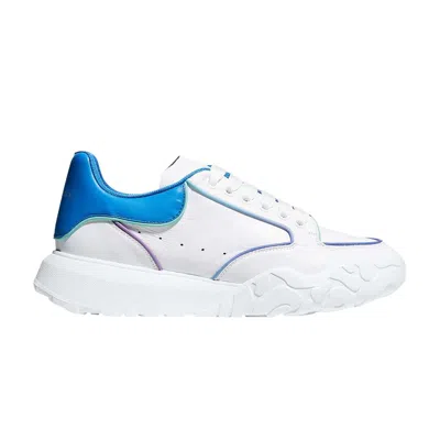 Pre-owned Alexander Mcqueen Oversized Court Trainer 'white Lake Blue' | Men's Size 39