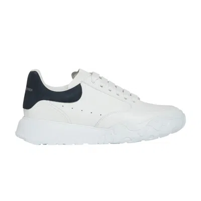 Pre-owned Alexander Mcqueen Oversized Court Trainer 'white Midnight Navy' | Men's Size 41.5