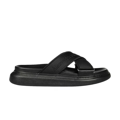 Pre-owned Alexander Mcqueen Oversized Hybrid Slide 'black Silver' | Men's Size 43