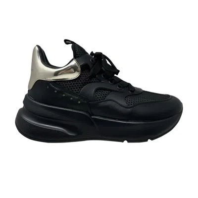 Pre-owned Alexander Mcqueen Oversized Runner 'black Silver' | Men's Size 40