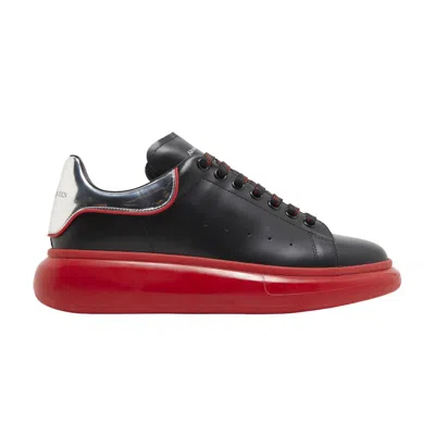 Pre-owned Alexander Mcqueen Oversized Sneaker 'black Silver Lust Red' | Men's Size 39