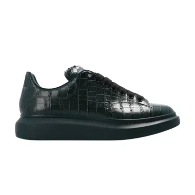 Pre-owned Alexander Mcqueen Oversized Sneaker 'deep Green Croc Embossed' | Men's Size 40