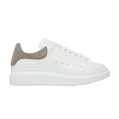 Pre-owned Alexander Mcqueen Oversized Sneaker 'lead Crocodile' | White | Men's Size 39.5