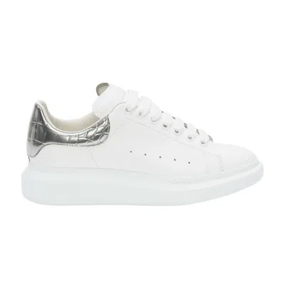 Pre-owned Alexander Mcqueen Oversized Sneaker 'silver Crocodile' | White | Men's Size 44