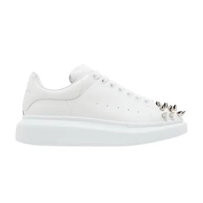 Pre-owned Alexander Mcqueen Oversized Sneaker 'studded - White Silver' | Men's Size 41