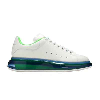 Pre-owned Alexander Mcqueen Oversized Sneaker 'transparent Sole - White Blue' | Men's Size 4