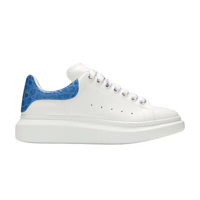 Pre-owned Alexander Mcqueen Oversized Sneaker 'ultramarine Crocodile' | White | Men's Size 4