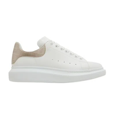 Pre-owned Alexander Mcqueen Oversized Sneaker 'white Beige Crocodile' | Men's Size 41.5