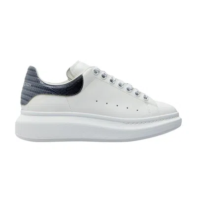 Pre-owned Alexander Mcqueen Oversized Sneaker 'white Black Silver Croc' | Men's Size 40.5