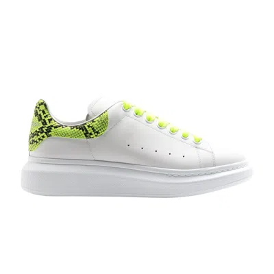 Pre-owned Alexander Mcqueen Oversized Sneaker 'white Fluo Yellow Python' | Men's Size 44