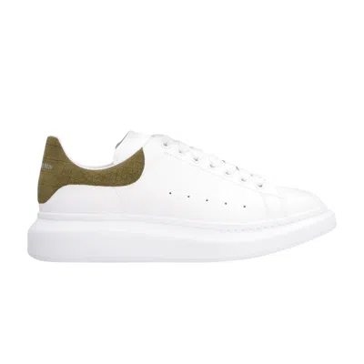 Pre-owned Alexander Mcqueen Oversized Sneaker 'white Khaki Crocodile' | Men's Size 41