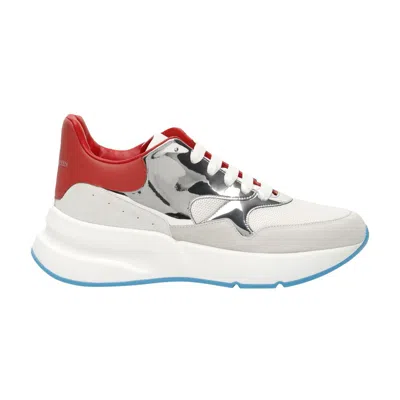 Pre-owned Alexander Mcqueen Oversized Sneaker 'white Red Silver' | Men's Size 44