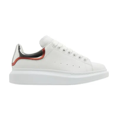 Pre-owned Alexander Mcqueen Oversized Sneaker 'white Silver Lust Red' | Men's Size 42.5