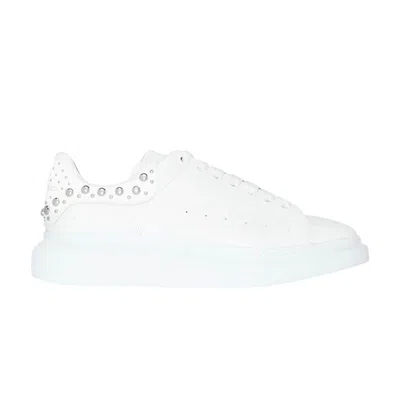 Pre-owned Alexander Mcqueen Oversized Sneaker 'white Silver Studded' | Men's Size 42.5