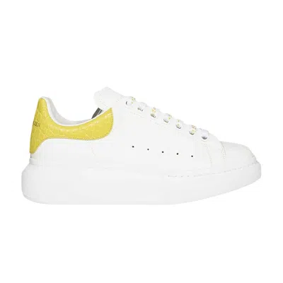 Pre-owned Alexander Mcqueen Oversized Sneaker 'white Yellow Crocodile' | Men's Size 42.5