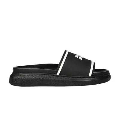 Pre-owned Alexander Mcqueen Rubber Hybrid Sandal 'black White' | Men's Size 41