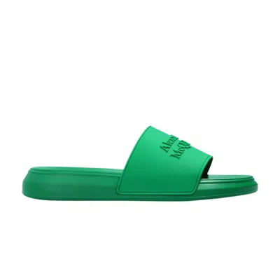 Pre-owned Alexander Mcqueen Sandal 'chrome Green' | Men's Size 41.5