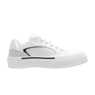 Pre-owned Alexander Mcqueen Skate Deck Plimsoll Low 'white Black' | Men's Size 41