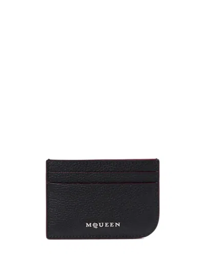Alexander Mcqueen Mcqueen Sling Card Holder In Black