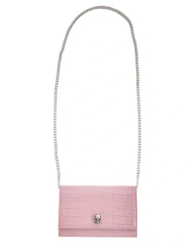 Alexander Mcqueen Small Skull Bag Woman Cross-body Bag Pink Size - Leather
