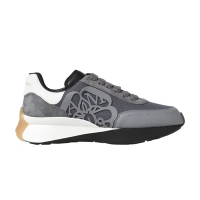Pre-owned Alexander Mcqueen Sprint Runner 'grey Black' | Men's Size 41.5 In Gray