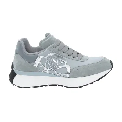 Pre-owned Alexander Mcqueen Sprint Runner 'grey' | Men's Size 42 In Gray