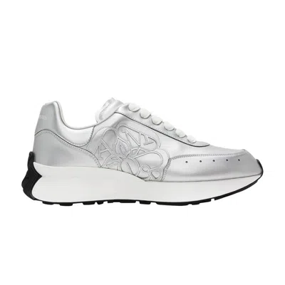 Pre-owned Alexander Mcqueen Sprint Runner 'silver' | Men's Size 36.5