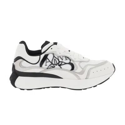 Pre-owned Alexander Mcqueen Sprint Runner 'white Black Silver' | Men's Size 41.5