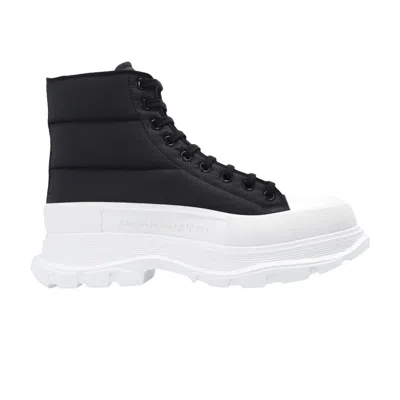 Pre-owned Alexander Mcqueen Tread Slick Boot 'black White Nylon' | Men's Size 40