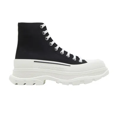 Pre-owned Alexander Mcqueen Tread Slick Boots 'black White' | Men's Size 42