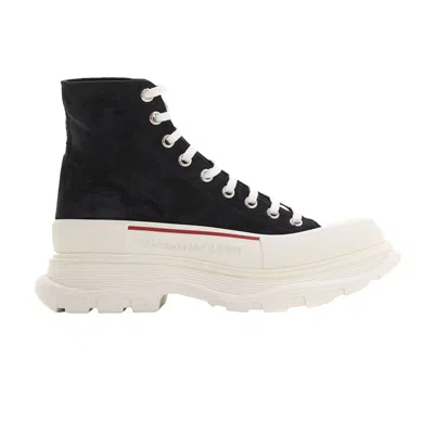 Pre-owned Alexander Mcqueen Tread Slick Boots 'blue Navy' | Men's Size 40