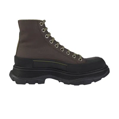 Pre-owned Alexander Mcqueen Tread Slick Boots 'brown Khaki' | Men's Size 40